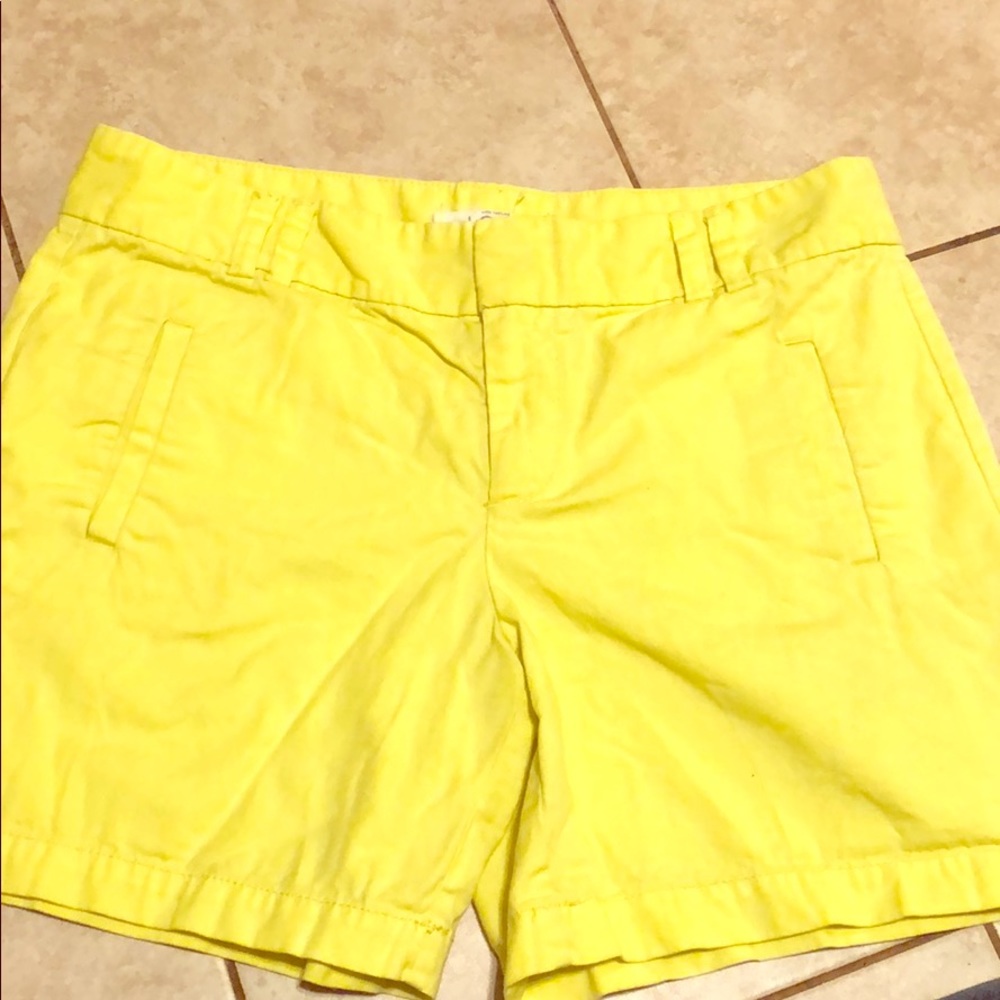 Yellow shorts